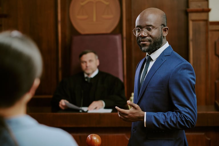 Criminal law courtroom representation